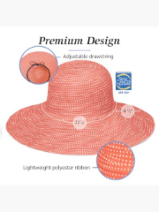 UPF 50+ Packable Sun Hat with Adjustable Drawstring main image 4